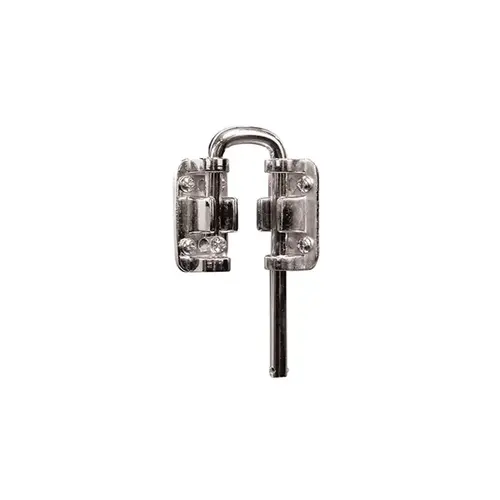 FHC S4377 Sliding Door Loop Lock 1-1/8" - Nickel Plated