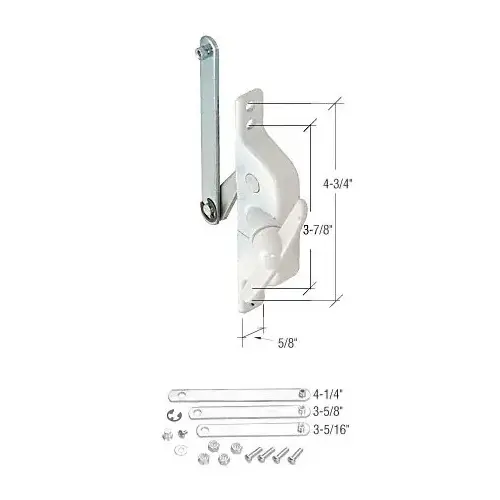 Prime-Line H3819 White Universal Jalousie Window Operator