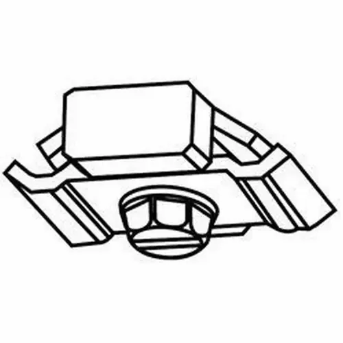 Stanley Security BP25077 Center Stop for the BP150 Track # 400004 Zinc Plated Finish