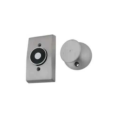 ABH 2100US28 Recessed Magnetic Door Holder Tri-Voltage, 12VDC, 24VAC/DC, 120VAC, Satin Aluminum US28