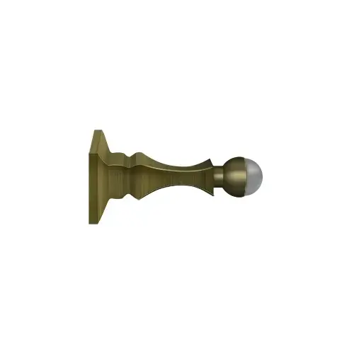 Deltana BDH35U5 3-1/2" Baseboard Door Bumper, HD, Solid Brass in Antique Brass