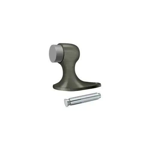 Deltana FDB218U15A Floor Door Bumper 2-1/8", Solid Brass in Antique Nickel