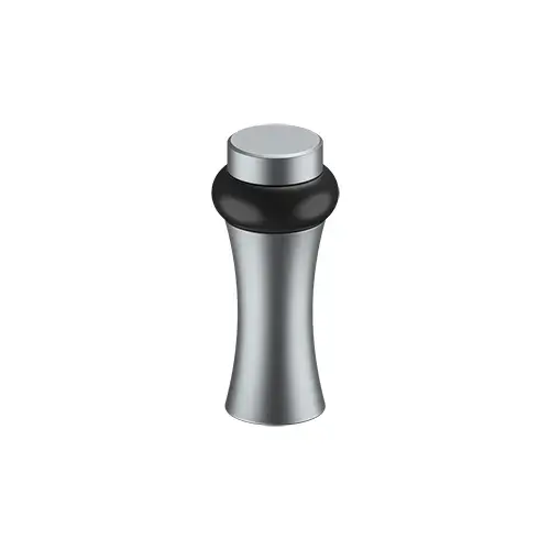 Deltana UFBD3505U26D ROUND UNIVERSAL FLOOR BUMPER 3-1/2", DECORATIVE, SOLID BRASS in Brushed Chrome