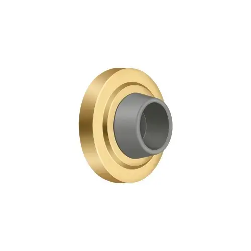 Deltana WB238CR003 Concave Flush Bumper 2-3/8" Diam. in PVD Polished Brass