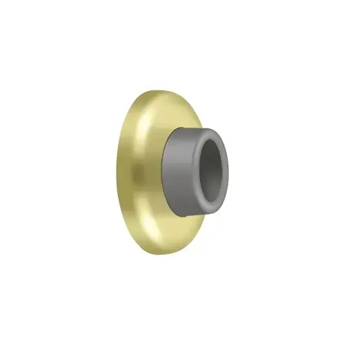Deltana WB250U3 Wall Mount Concave Flush Bumper, 2-1/2" Diam. in Polished Brass