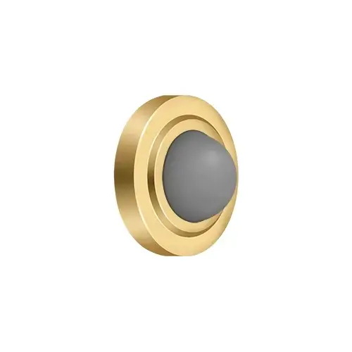 Deltana WBC238CR003 Convex Flush Bumper 2-3/8" Diam. in PVD Polished Brass