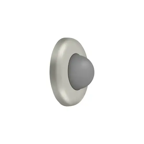 Deltana WBC250U15 Wall Mount Convex Flush Bumper, 2-1/2" Diam. in Brushed Nickel