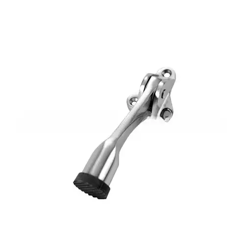 Don Jo 1455CP 4" Kick Down Door Holder Chrome Plated Finish
