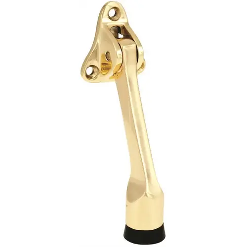IVES FS455-4 US3AL FS455 4" Kick Down Holder, Bright Brass Plated