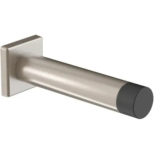 National Hardware N830-527 Door Stop Reed 1" W X 3" L Aluminum Satin Nickel Mounts to door and wall Satin Nickel