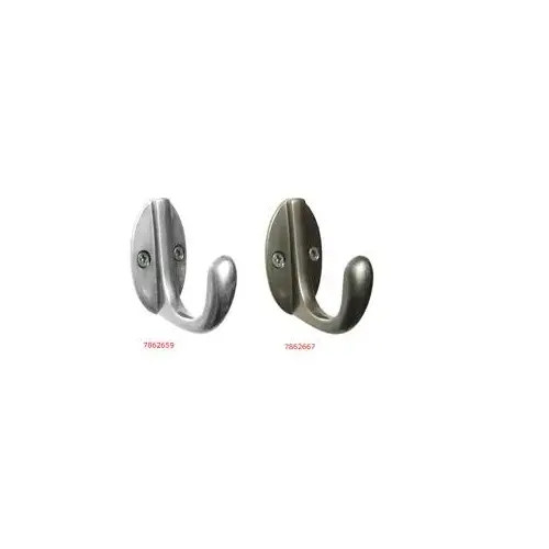Richelieu Hardware BP78022184 Utility Hook, 11 lb, 1-Hook, Metal, Satin Nickel Gray