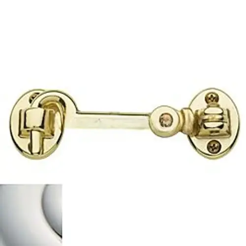 Baldwin 0952140 5-1/2" Swivel Cabin Door Hook Bright Nickel Finish