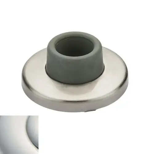 Baldwin 4293140 2-3/8" Concave Wall Bumper Bright Nickel Finish