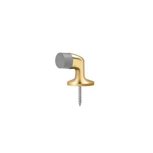Deltana FDB138CR003 Floor Door Bumper 1-3/8", Solid Brass in PVD Polished Brass