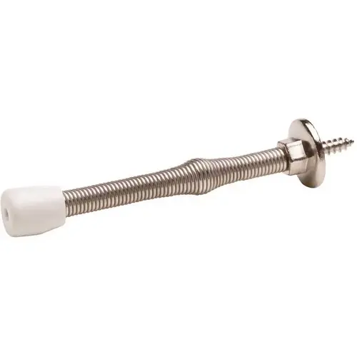 Everbilt 15244 3 in. Satin Nickel Light Duty Spring Door Stop