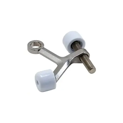 National Hardware N830-124 Hinge Pin Door Stop, Zinc, Satin Chrome