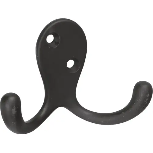 National Hardware N830-153 Oil Rubbed Bronze Double Clothes Hook