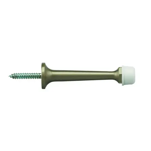 Omnia 1147-15 3" Solid Wall Door Stop Satin Nickel Finish