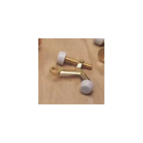 Onward 221BV Adjustable Hinge Pin Door Stop, 7.75 mm Dia Base, Metal, Brass White