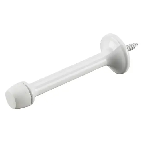 Richelieu Hardware 216WV Door Stop, 1 in Dia Base, 3 in Projection, Metal White