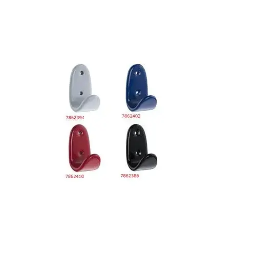 Richelieu Hardware RH113301130 Hook, 1-5/32 in W, Metal/Plastic, 22 lb, 1-7/32 in Projection White