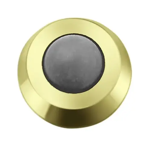 Rockwood 430.3 SMALL WALL BUMPER.3 STK Bright Brass