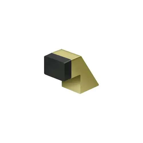 Deltana FDB125U3 Floor Door Bumper 1-1/4", Contemporary, Solid Brass in Polished Brass