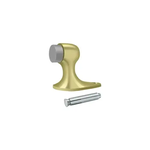 Deltana FDB218U3 Floor Door Bumper 2-1/8", Solid Brass in Polished Brass