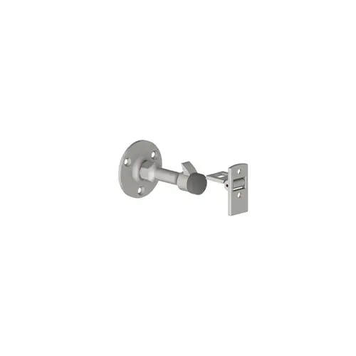Hager 097810 254S Wall Stop and Holder with Screw Holes, Bright Brass Finish