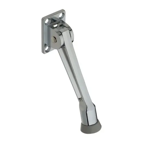 National Hardware N184234 Door Stop Zinc w/Rubber Tip Chrome Silver Mounts to door Chrome