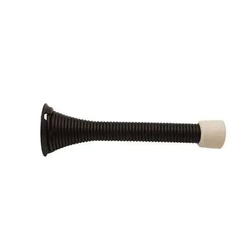 Orca Hardware TH-3118-BL-WT 3-1/8" Spring Door Stop