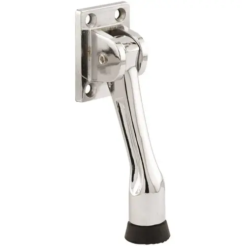 Prime-Line MP4537 Drop-Down 4-Hole Chrome Plated Heavy-Duty Diecast Door Stop
