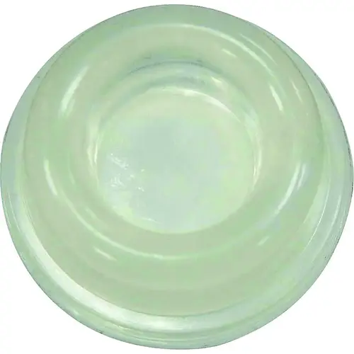 ProSource FE-S716-PS Door Stop, 1-3/4 in Dia Base, 1-3/4 in Dia x 5/8 in H Projection, Polyurethane (PU), Clear