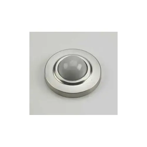Richelieu Hardware 220CV Door Stop, 2-1/2 in Dia Base, 7/8 in Projection, Metal, Chrome-Plated