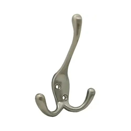 Stone Harbor Hardware 30303-15 Triple Robe Hook - Satin Nickel
