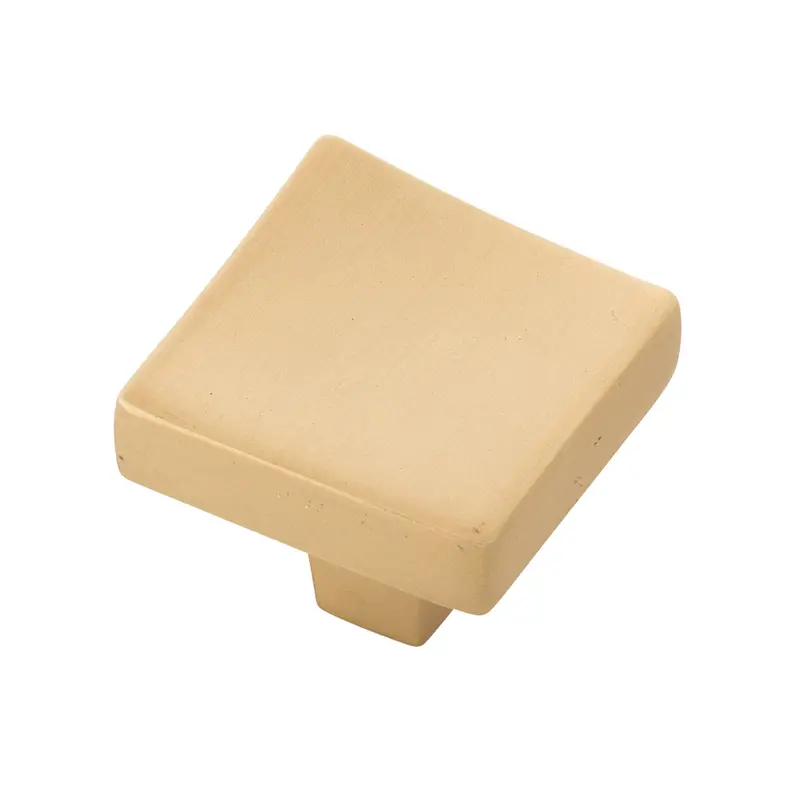 Flex Square KnobBrushed Golden Brass