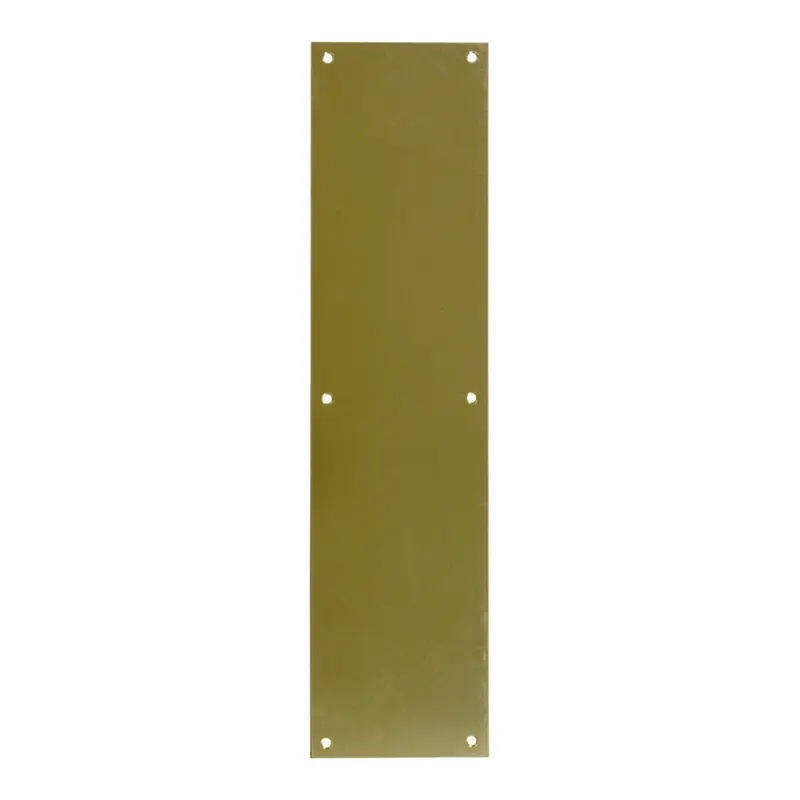 Push Plate, 4" x 16"Polished Brass