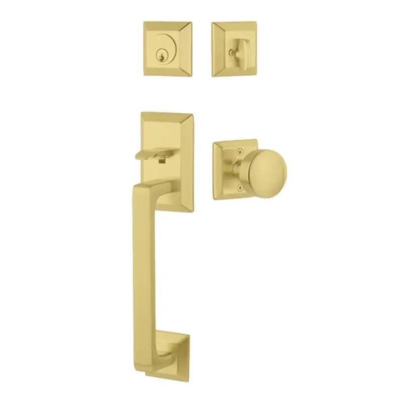 Transitional Heritage Sectional Entry SetSatin Brass / Active