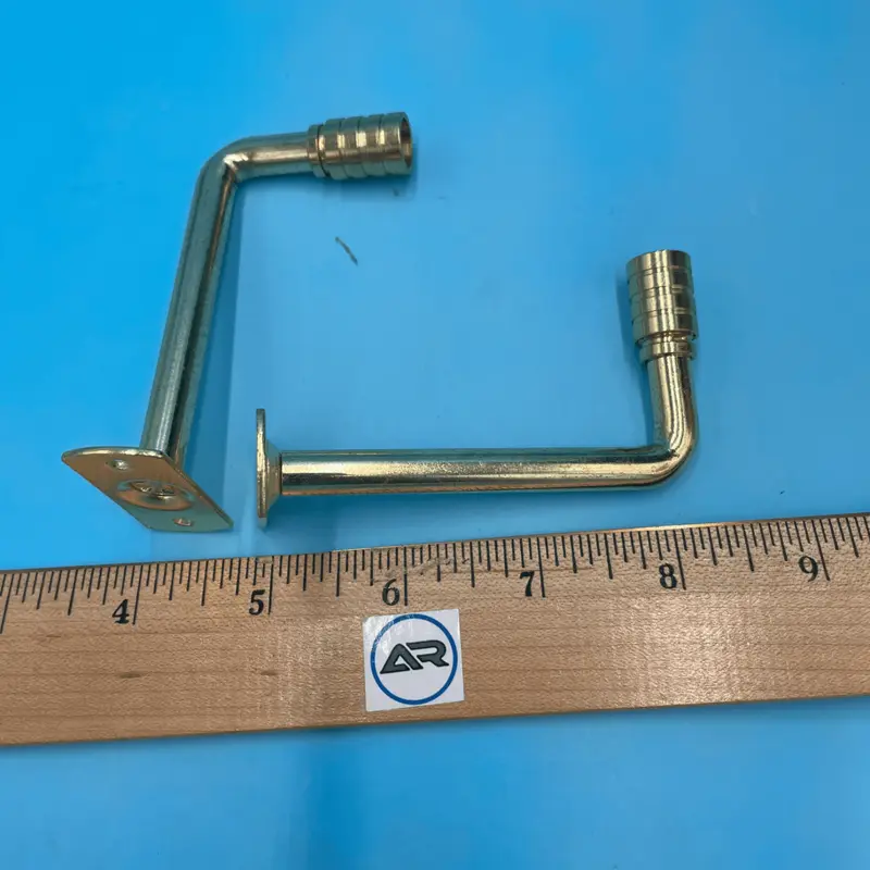 3/8" Gooseneck Cafe Curtain Rod Bracket with 3" Projection (Pair)