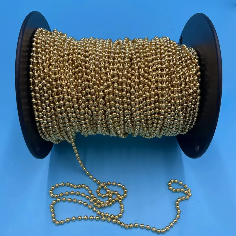Assembled #10 Brass Ball Chain Loop2ft