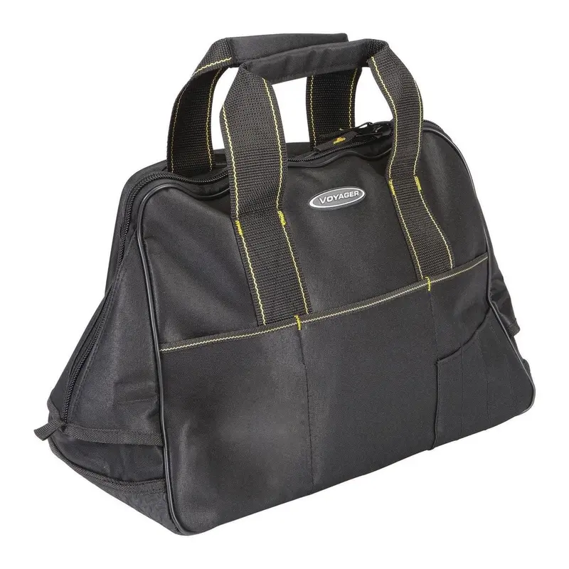 17 in. Rubber Bottom Tool Bag with 25 Pockets