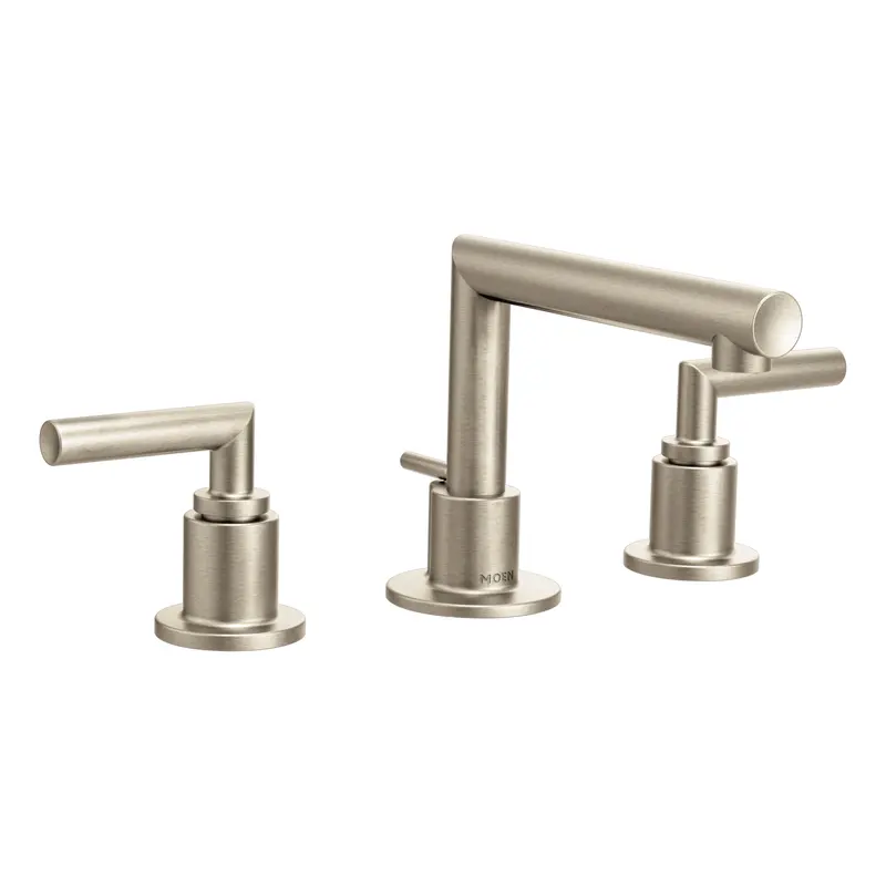 Arris Chrome Two-Handle Low Arc Bathroom FaucetChrome