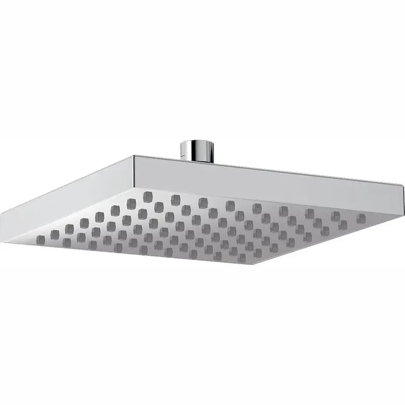 1-Pattern 8 in. Wall Mount Rain Fixed Shower Head in ChromeStainless Steel / 1.75 / 2.22