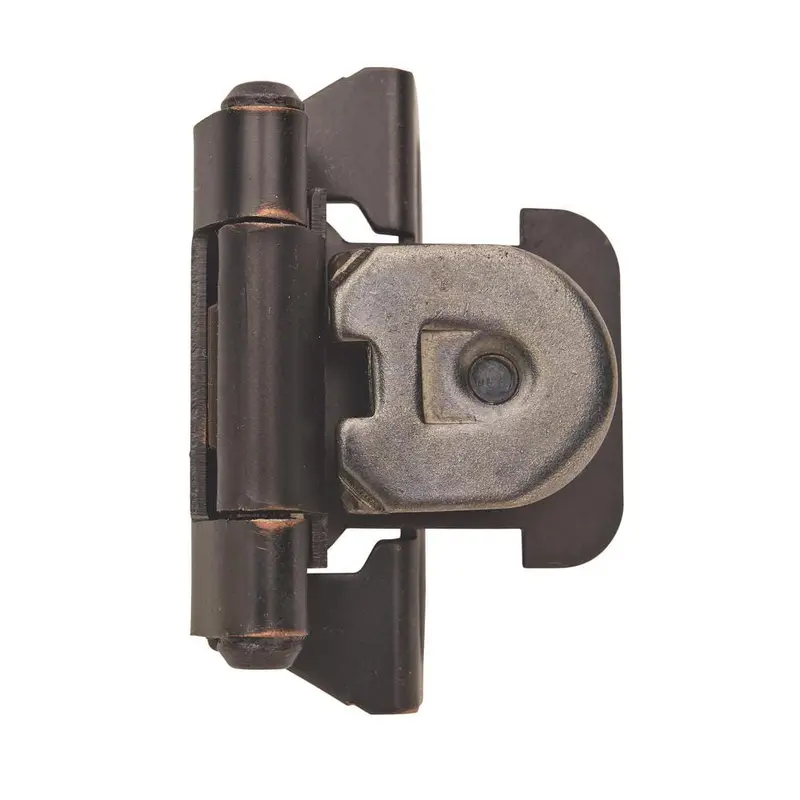 1/4 in. (6 mm) Oil-Rubbed BronzeOverlay Single Demountable, Partial Wrap Hinge (2-Pack)0.26 / pair