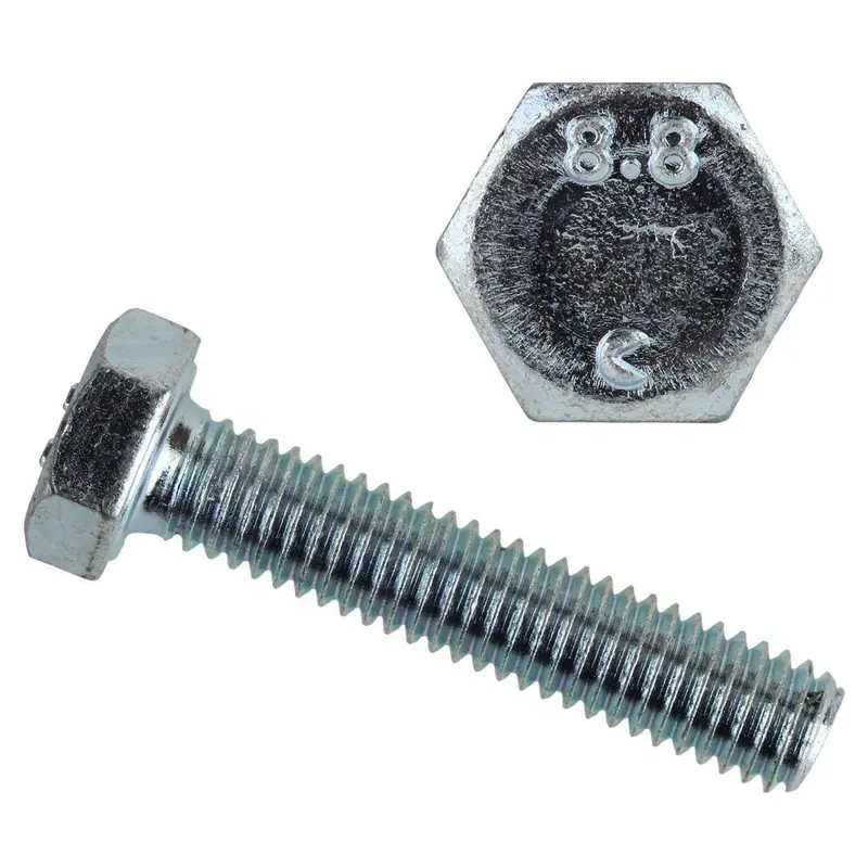 10 mm-1.5 x 40 mm Zinc-Plated Metric Hex Bolt