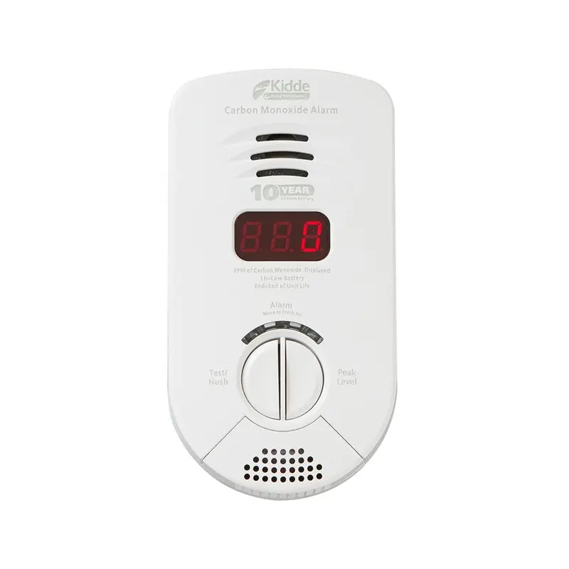 10-Year Worry Free Plug-In Carbon Monoxide Detector with Battery Backup, Digital Display, and Voice Alarm1 / each