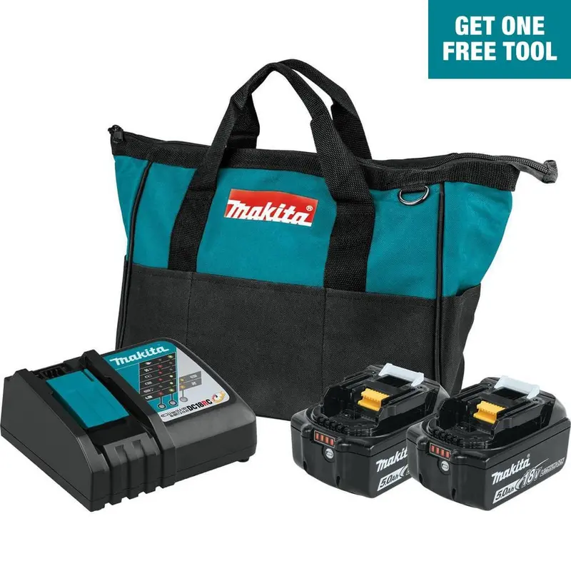 18-Volt LXT Lithium-Ion Battery and Rapid Optimum Charger Starter Pack (5.0Ah)