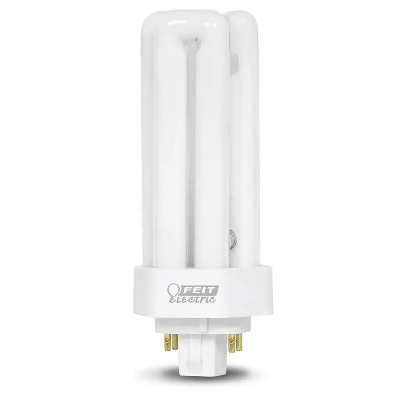 18-Watt Equivalent PL CFLNI Triple Tube 4-Pin GX24Q-2 Base Compact Fluorescent CFL Light Bulb, Soft White 2700K (1-Bulb)0.21 / each