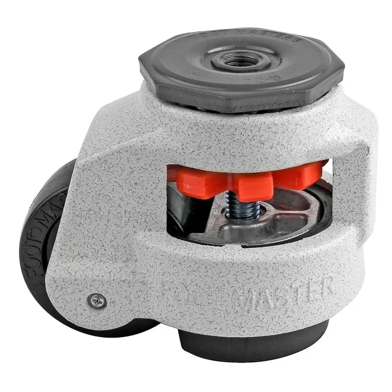 2-1/2 in. Nylon Wheel Metric Stem Leveling Caster with Load Rating 1100 lbs.2.6 / each