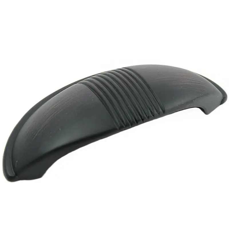 2 in. Center-to-Center Oil Rubbed Bronze Striped Cup Pull2 in. / Oil Rubbed Bronze / 1